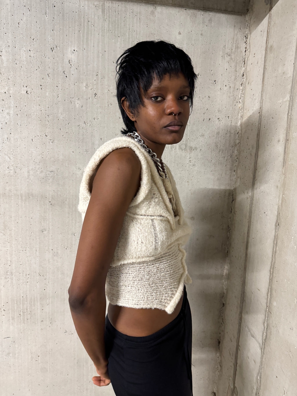 Pierced knit #1