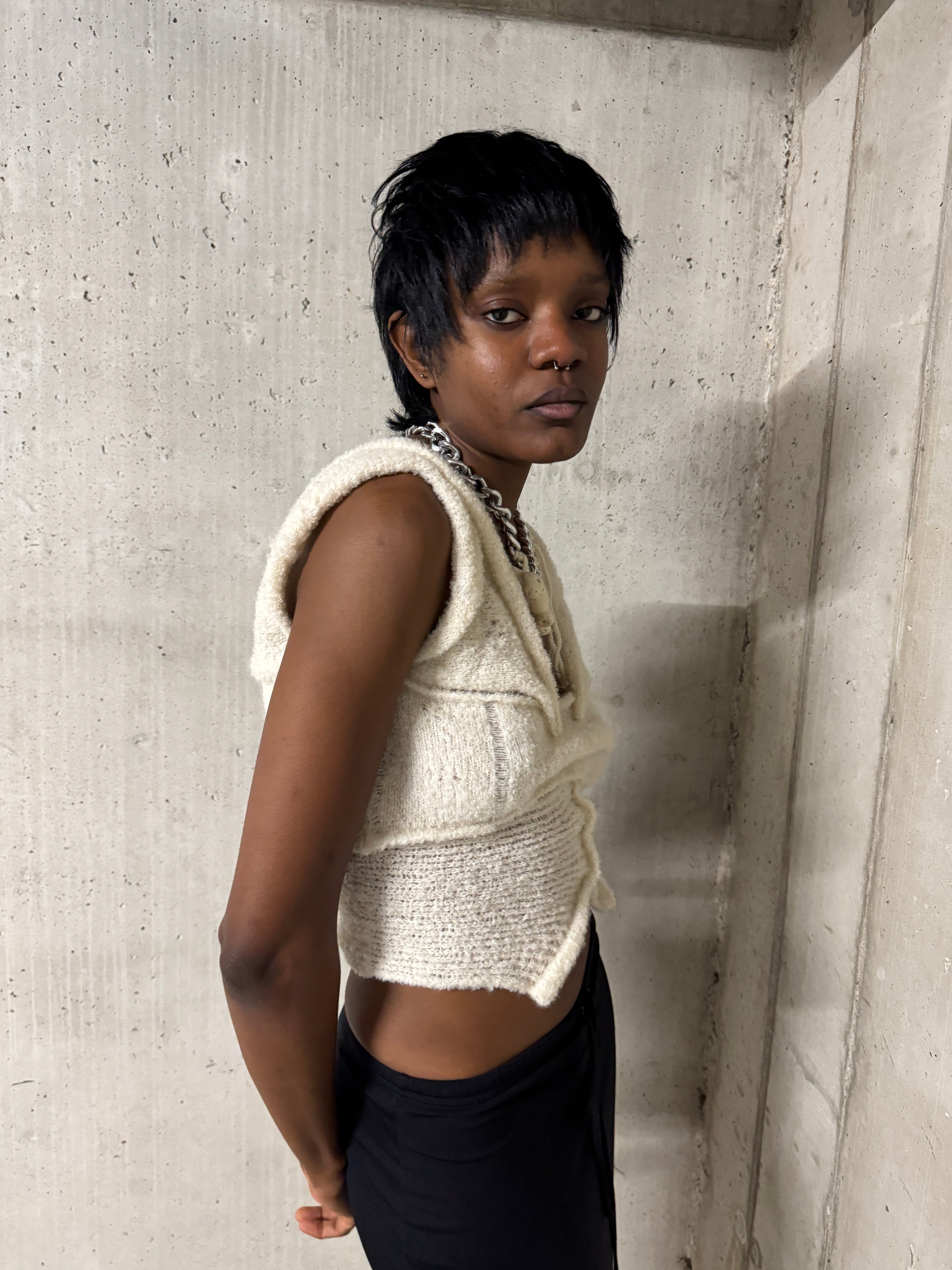Pierced knit #1