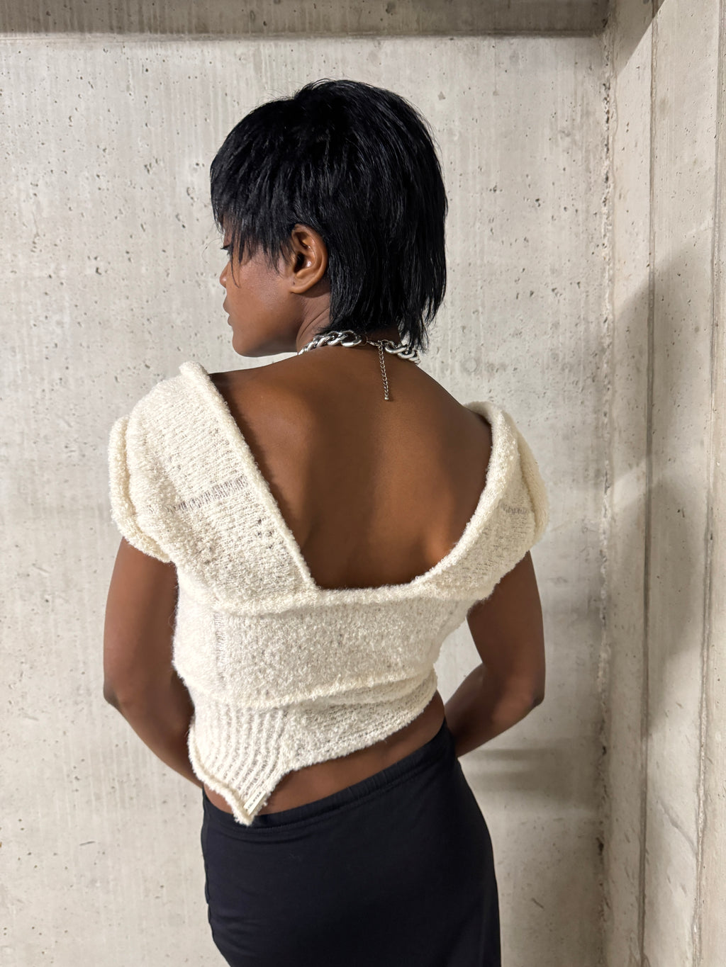 Pierced knit #1