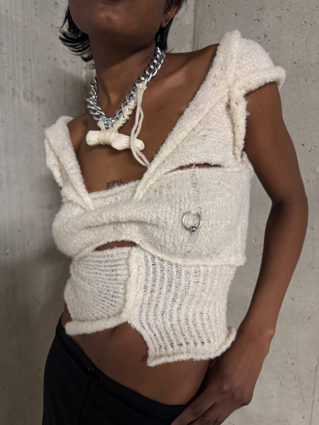 Pierced knit #1